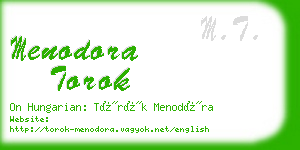 menodora torok business card
